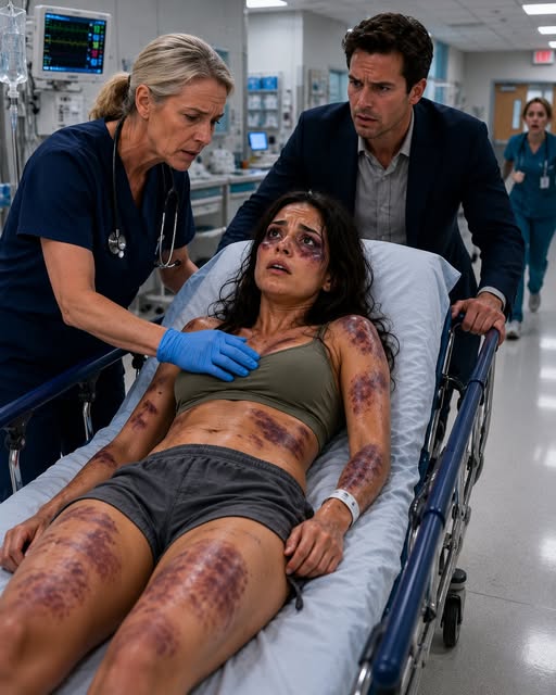 He beat me for fun, smiled while I cried, and laughed as I slipped into unconsciousness. Then he carried me into the emergency room pretending to be the perfect husband, whispering, "She slipped in the shower." What he didn't know was that one doctor took a single look at my bruises—and everything he'd built was about to collapse.