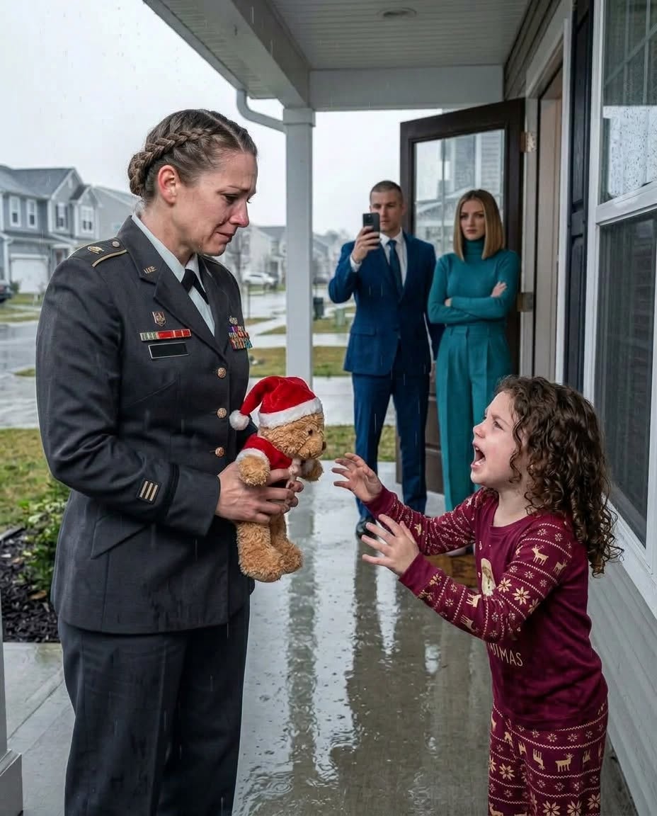 A four-year-old girl opened the front door with tears running down her cheeks and whispered, “Mommy, please don’t come inside… she might be unkind to me again.”