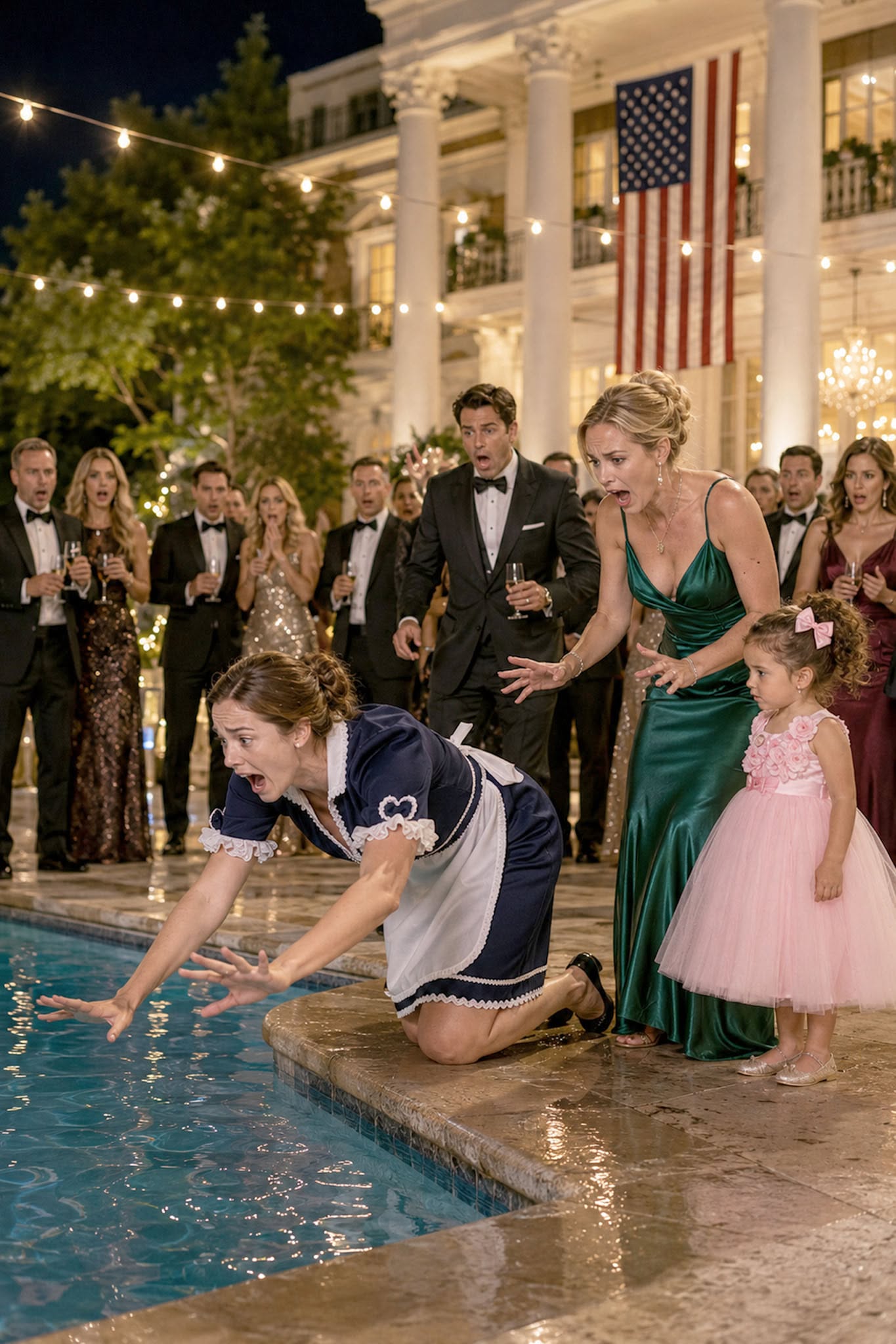 The Billionaire’S Fiancée Pushed The Housekeeper Into The Pool In Front Of Eighty Guests—Then Her Three-Year-Old Daughter Spoke Five Words, And Revealing Who Really Owned The $8 Million Fortune...