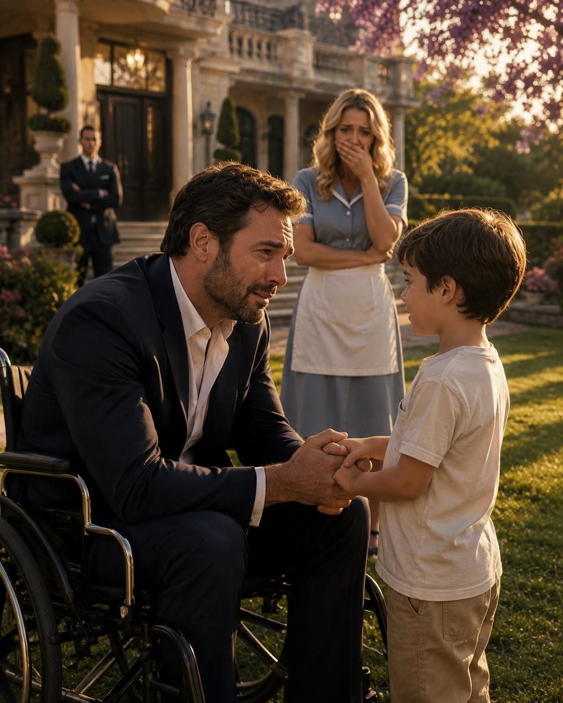 My Son Asked the Wheelchair-Bound Billionaire "Uncle, Why Are You Crying?