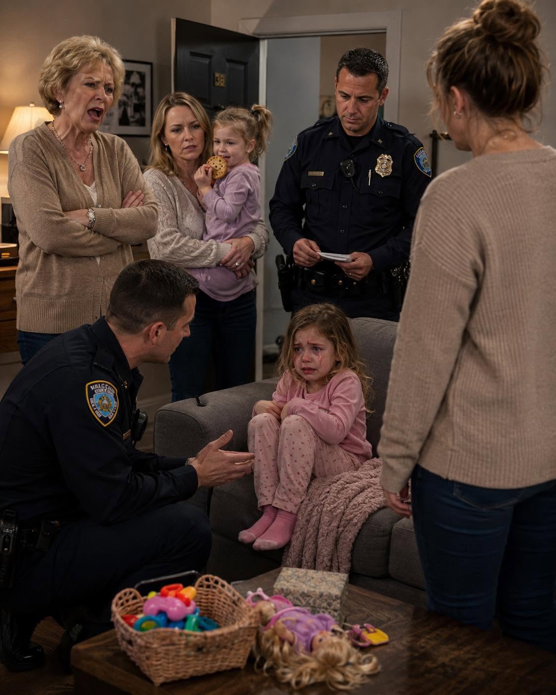 My Mother and Sister Called the Police on My Five-Year-Old Daughter and Said, “Take Her Away So She Learns Her Lesson.” I Returned One Day Early and Found Her Trembling in Front of Two Officers. I Didn't Argue. I Simply Canceled Three Monthly Transfers Totaling 18,000 Dollars... One Week Later, They Received a Notice They Never Expected.