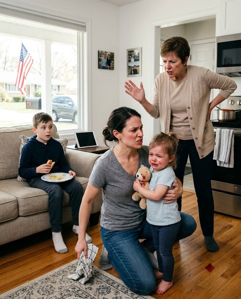 New My mother-in-law hit my 2-year-old daughter over a hot dog… and I finally snapped: “My daughter was not born to carry your contempt.”