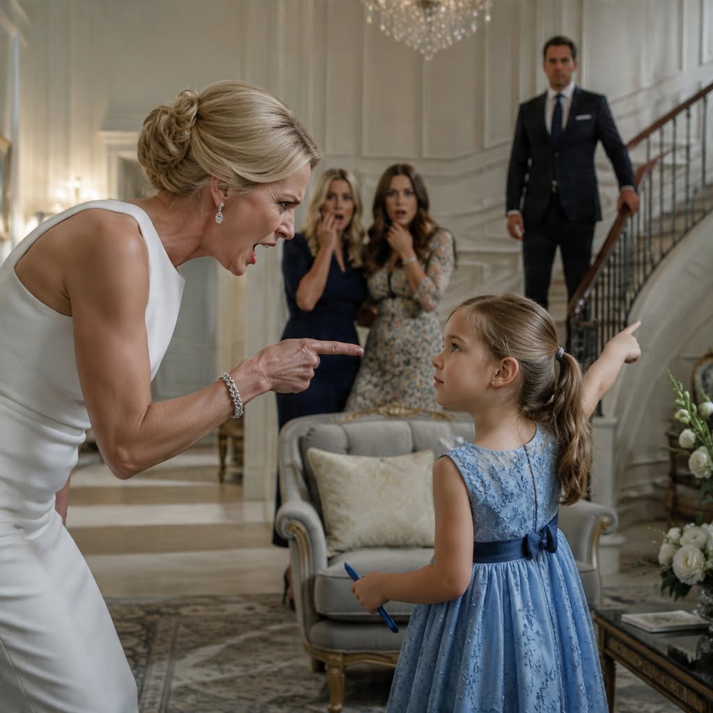 SHE TOLD MY MOTHERLESS LITTLE GIRL SHE WAS NOT TO BE SEEN — THEN MY CHILD RAISED ONE HAND, AND THE ROOM WENT STILL BEFORE I UNDERSTOOD WHY
