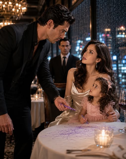 Five years after I called my wife broken and signed away our marriage because doctors said she could never give me a child, I walked into a sealed Manhattan restaurant and found a little girl coloring at table nine.