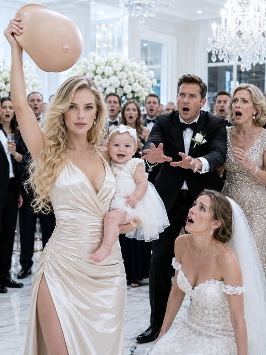 My husband thre divorce papers straight into my face while I held our newborn daughter in my arms. “I wanted a son, not some useless girl,” he sneered. His mother stood beside him and nodded. “This family needs a grandson. Luckily, another woman has already given him what you never could.” Months later, at his wedding to the mistress who claimed she was carrying his baby boy, I arrived with my little girl in one arm and a sealed envelope in the other. The moment I revealed what was inside, the groom’s face drained of color. And that was only the beginning of my revenge.