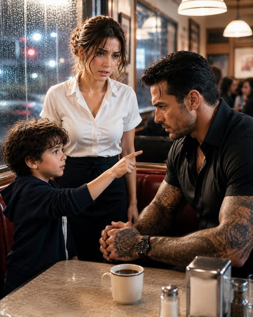 The most feared man in New York believed he could never father a child—until my five-year-old son looked across a diner booth and asked why the stranger’s eyes looked exactly like his. When Matteo Vieri turned toward me and spoke the name I had buried six years earlier, the quiet life I had built under a false identity shattered in front of everyone.
