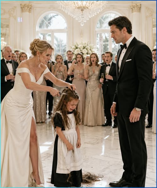 His Fiancée Cut the Maid’s Little Girl’s Hair in Front of Forty Guests, but the Billionaire Recognized the Eyes She Tried to Humiliate