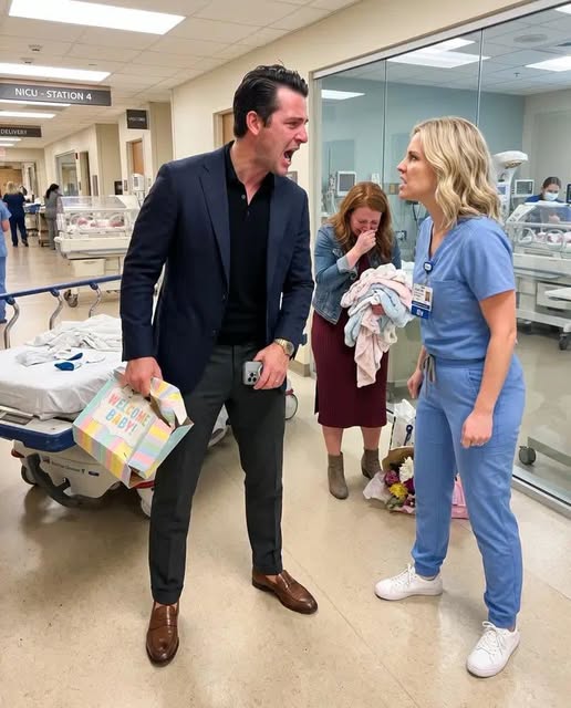 Ble:ed:ing and terrified, a wife signs the emergency C-section papers to save her unborn triplets while her cruel husband turns off his phone to cut cake with his first love. When he finally returns to the hospital, he freezes as a nurse says, “She left four days ago. Isn’t she home?”