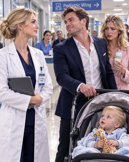 """One year after the divorce, I ran into my ex-husband at the hospital, and when he smirked about having a one-year-old son with my former best friend, I smiled and said, “Really?” — five minutes before a man walked in and she dropped the baby bottle.