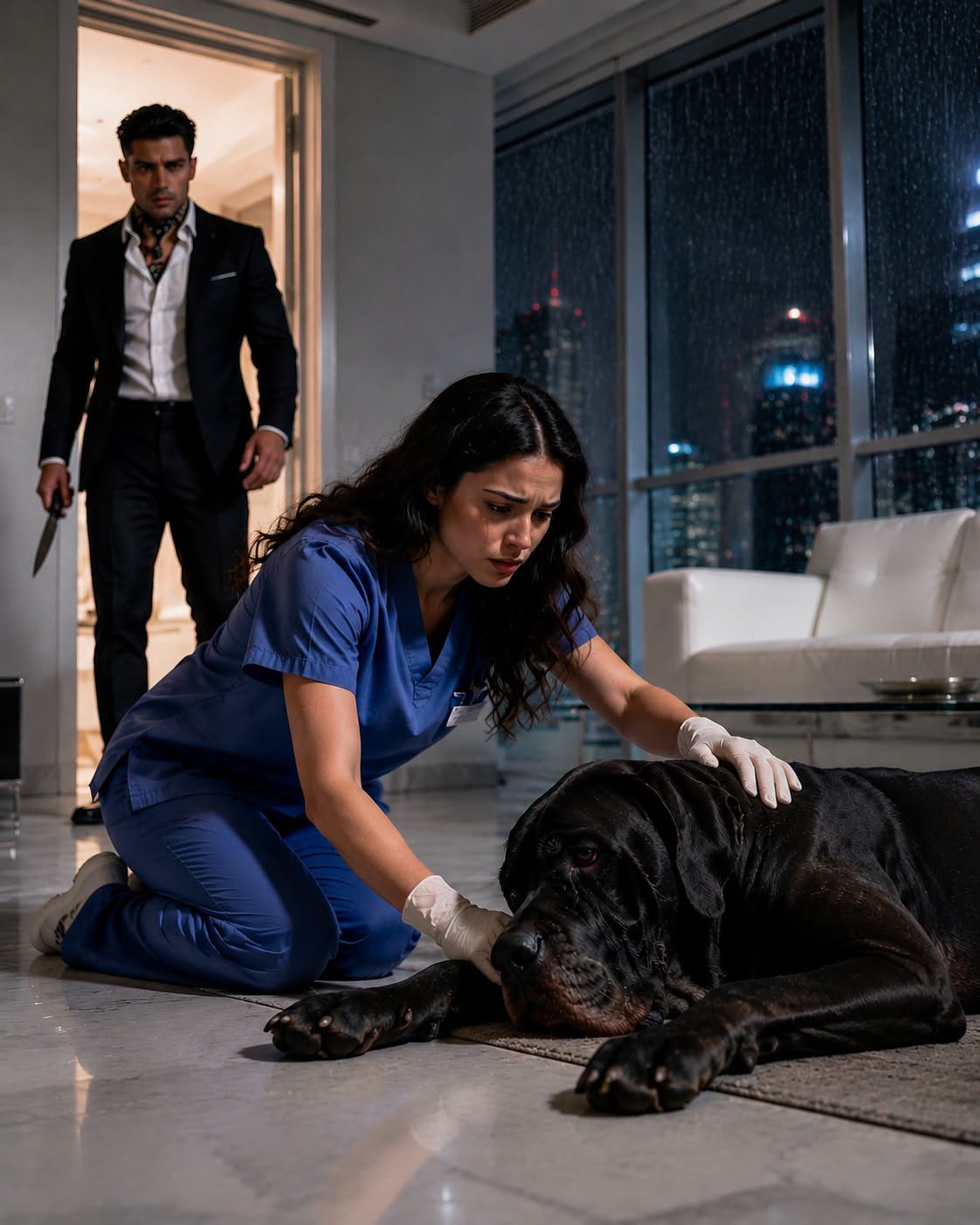 The Mafia Boss's Dying Dog Wouldn't Eat For A Month — Then A Broke Girl Walked In And Whispered One Word That Made Him Look Up