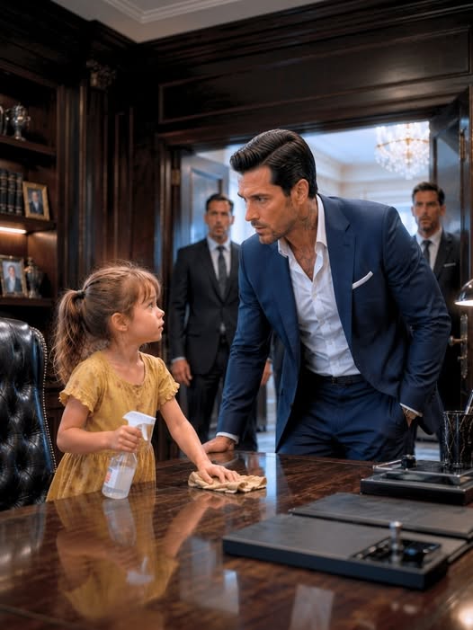 “Mom’s sick… so I came to work in her place”  A Little Girl Came to Work in Her Sick Mother’s Uniform, but One Custody Threat Made the Mafia Boss Choose the Light
