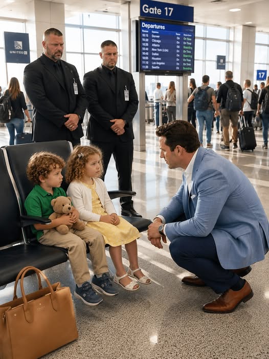 Two Five-Year-Old Twins Were Left Alone at O'Hare Airport Without a Goodbye—Their Stepmother Thought She Had Walked Away Forever, Until One Stranger Who Witnessed Everything Changed Their Destiny With a Single Decision