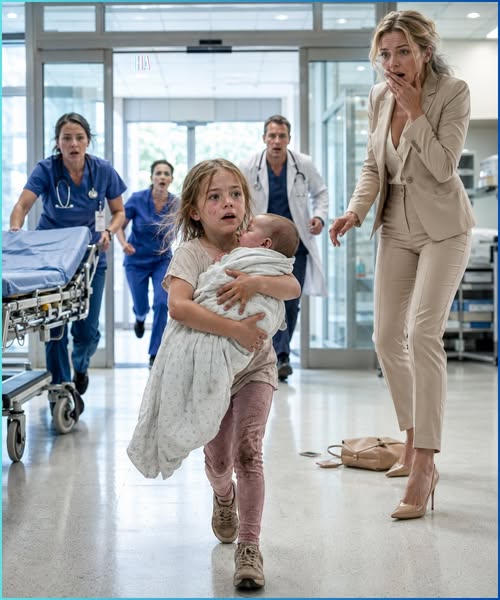 A Seven-Year-Old Girl Carried Her Dying Baby Sister Into the ER, but the Name She Whispered Made a CEO Drop Everything