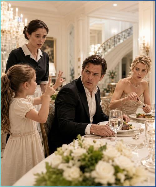 The Maid’s Deaf Little Girl Signed One Warning to the Billionaire and Exposed What His Fiancée Was Putting in His Dinner