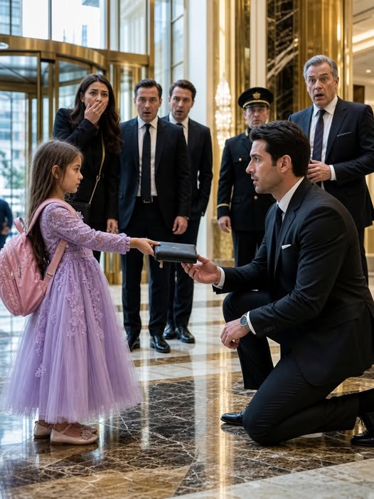 I was just eight years old when I chose to return a billionaire’s lost wallet instead of keeping the cash that could have changed my family’s life forever. But the instant he spotted the pink eviction notice sticking out of my worn backpack, his expression turned pale. He looked around the lobby and shouted, “Lock every entrance. Nobody leaves!” I was certain I had done something wrong, never imagining I had stumbled into a mystery that had remained hidden for more than a decade.