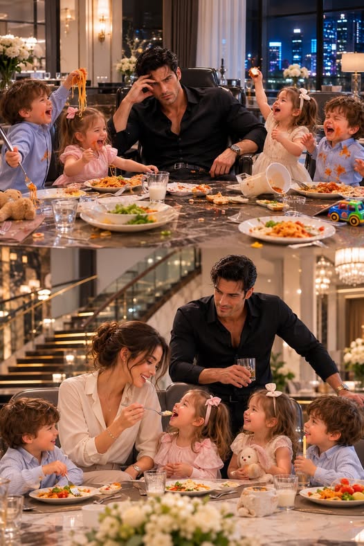 No Nanny Survived Dinner With the Mafia Boss's Quadruplets—Until a Broke Stranger Walked In