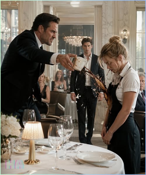 The Billionaire Mafia Boss Threw a Coffee Cup at a Broke Waitress Until Her Six Quiet Words Made His Own Son Walk In to Finish Him