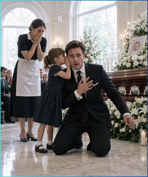 The Housekeeper’s Little Girl Whispered That His Baby Was Alive at the Funeral and the Billionaire Nearly Collapsed