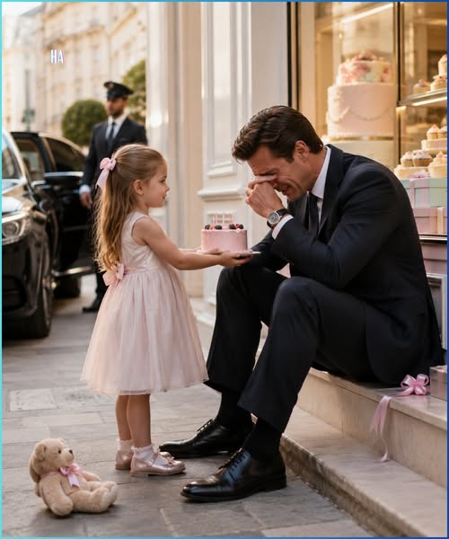 A Seven-Year-Old Girl Bought a Cake for a Crying Stranger and Had No Idea He Was a CEO Mourning His Daughter’s Birthday