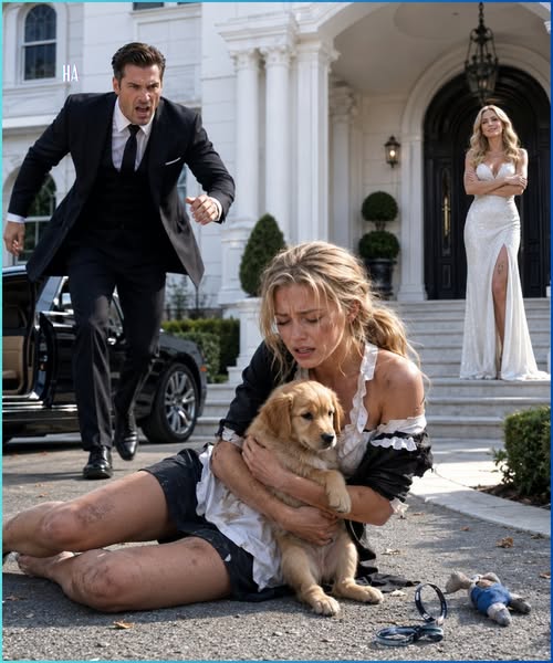 The Mafia Boss Came Home to Find His Maid Bleeding in the Road With His Son’s Puppy and His Fiancée Smiling From the Porch