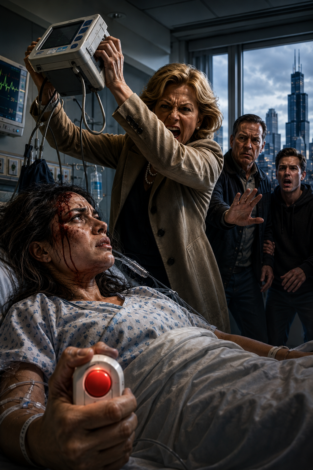 """""""My Mom Smashed a Blood Pressure Monitor Into My Head Over My $250K Savings—But When I Pressed One Button From My Hospital Bed, My Entire Family Learned the Camera Had Been Watching Everything...