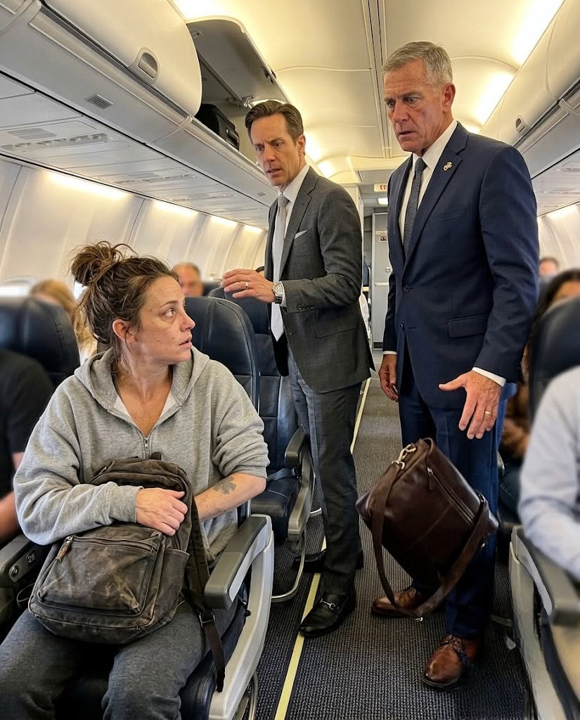 After eighteen hours saving strangers in a Chicago trauma ward, Joanne boarded first class in a stained hoodie. A hedge fund man sneered, "Move the trash back to coach." Joanne said nothing, pushed up her sleeve, and the Marine general entering the plane dropped his bag.