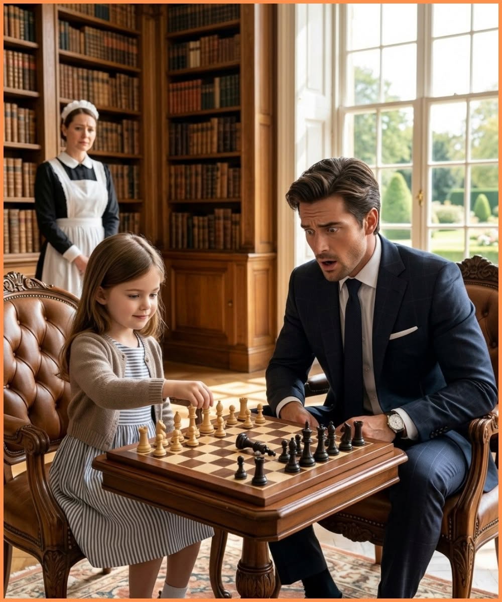 The Billionaire Asked His Maid’s Little Girl to Play Chess as a Joke and Never Saw the Checkmate That Ruined Him Coming