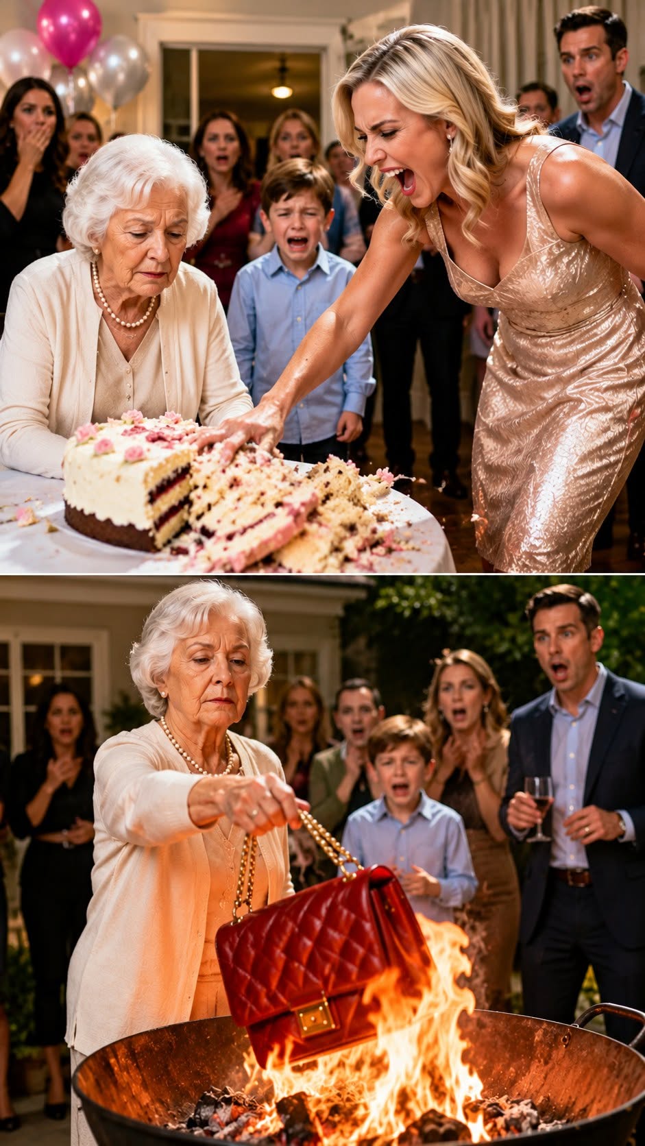 My daughter-in-law threw my birthday cake onto the ground in front of the entire family.