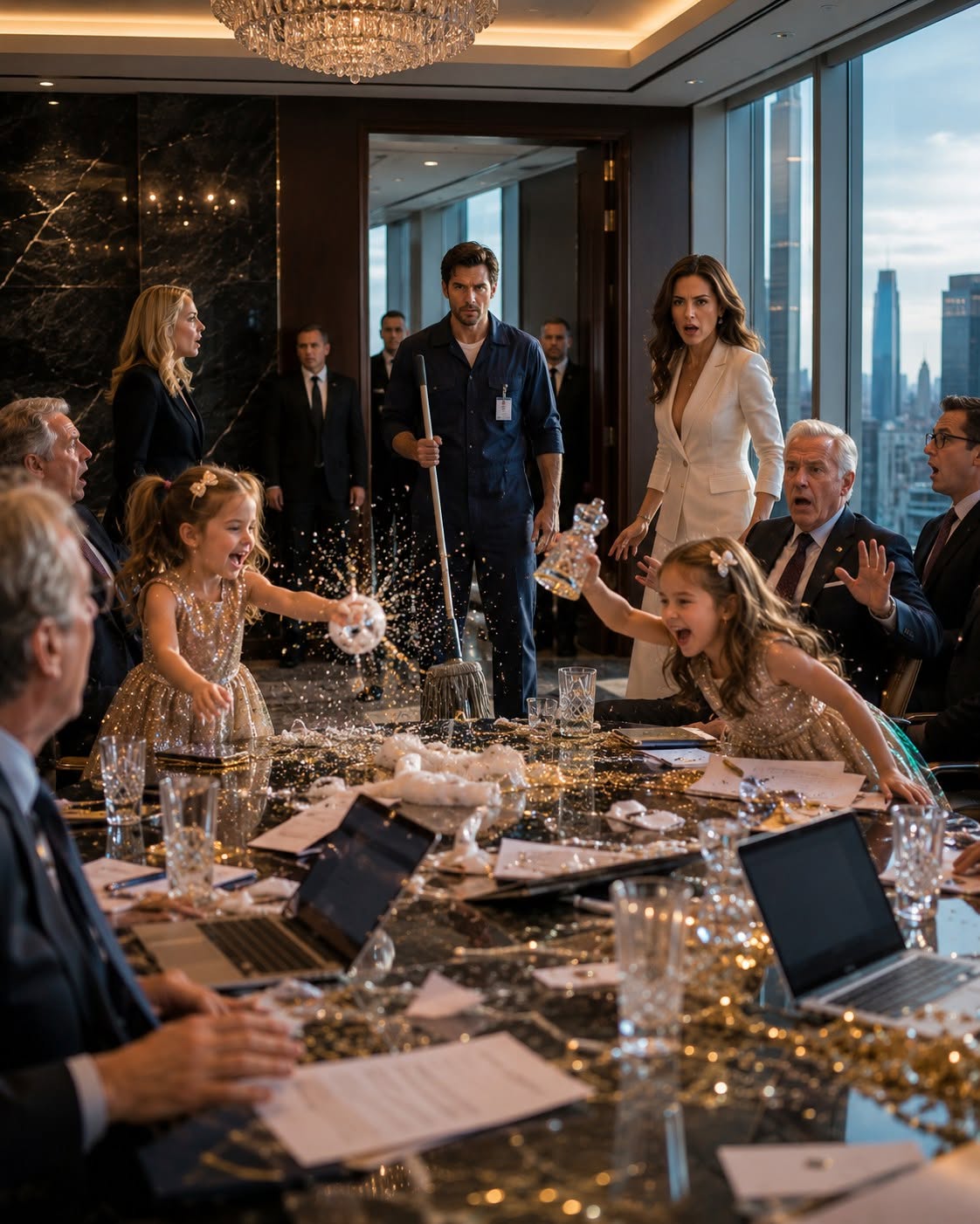 I watched two billionaire twins bring a **$4.2 billion business deal to its knees**, humiliating the most powerful executives in the city while their own mother stood frozen in defeat.