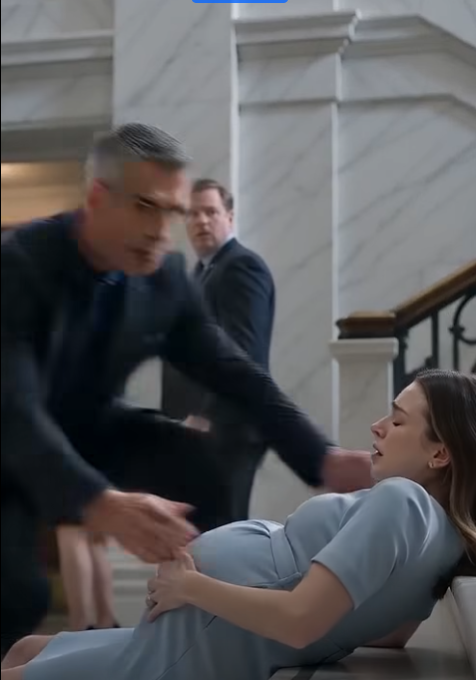 The mistress shoved his eight-month-pregnant wife down the courthouse steps.