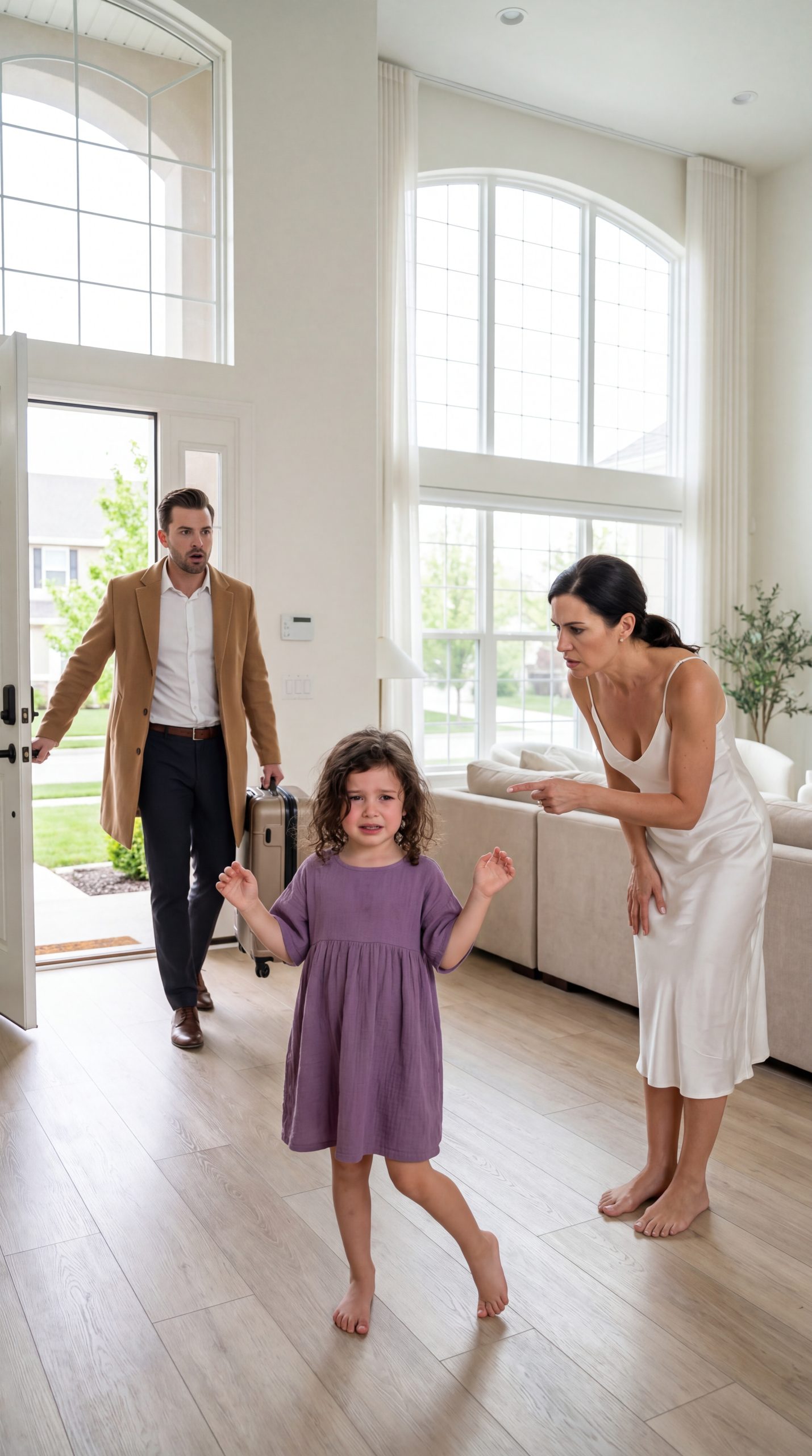 A Father Believed His Daughter Was Simply Unwell and Growing Weaker Each Day — Until One Early Return Home Revealed What Had Truly Been Happening Inside His Own House