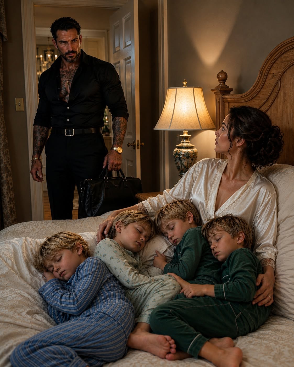 548 Every Caregiver Quit After Meeting The Three Sons Of New York’s Most Feared Mafia Leader—Until One Night He Returned Home And Found A Quiet Woman Sleeping Beside Them. What He Discovered About The Children’s Secret Fear Forced The Man Everyone Called Ruthless To Question Everything He Believed About Family.