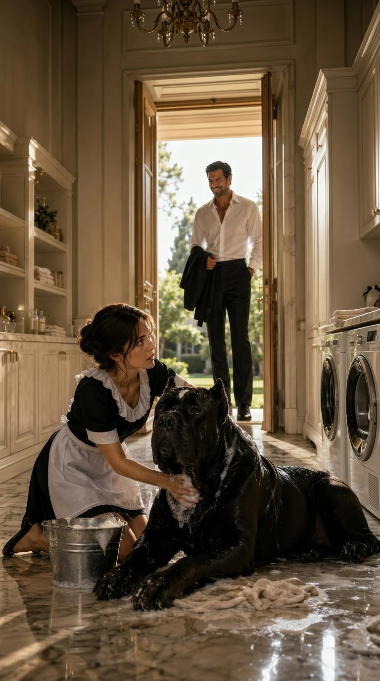 594 "The Clumsy Maid Gave a Bath to a Mafia Boss’s Pitbull - Then he Refused to Let Her Go