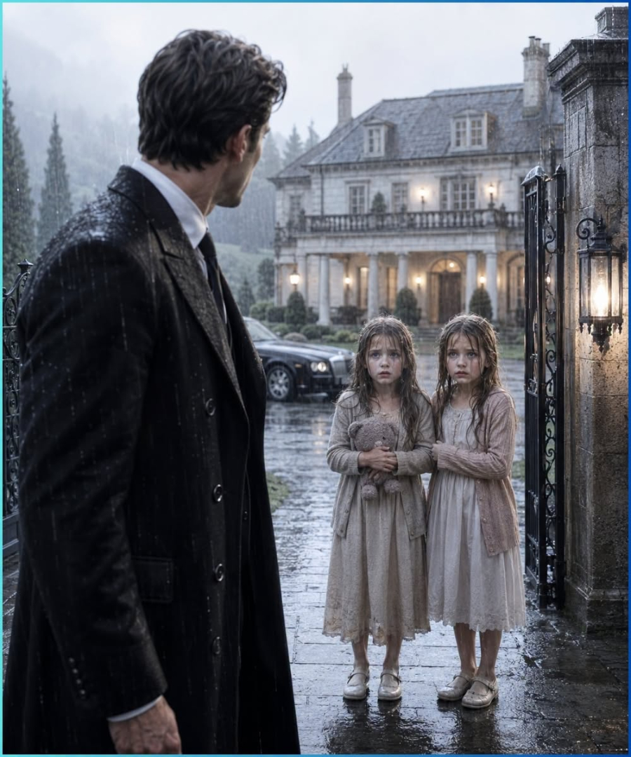 The mafia boss went to his country house and found two little girls waiting in the rain with his dead sister’s eyes