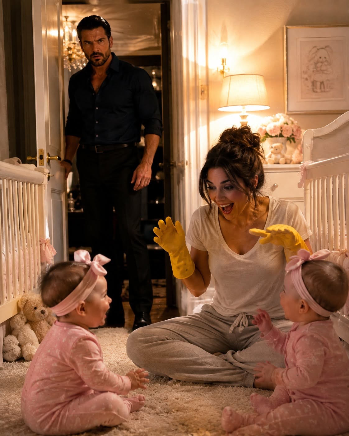 After My Wife Died, My Twin Daughters Stopped Smiling And Rejected Every Caregiver I Hired. So When They Screamed Through The Night Again, I Was Ready To Fire The New Nanny—Until I Discovered She Was The Only Person Who Could Reach Their Broken Hearts.