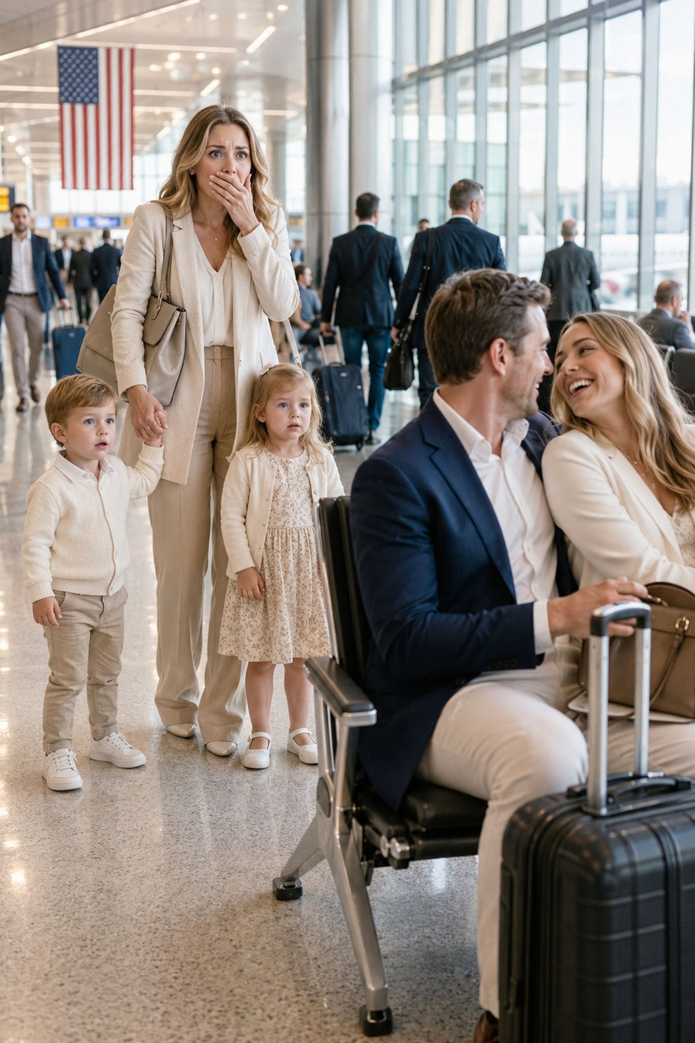 I Saw My Husband in the Airport Lounge With His Mistress—Then Their Whispered Conversation Exposed the Red Folder, the Custody Trap...
