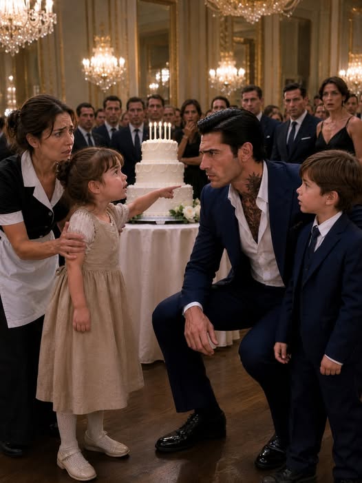 THE MAID’S TODDLER WARNED THE MAFIA BOSS TO CHECK HIS SON’S BIRTHDAY CAKE—MINUTES LATER, HE CLAIMED HER MOTHER BEFORE THE ENTIRE CITY AND HUNTED THE TRAITOR INSIDE HIS OWN FAMILY
