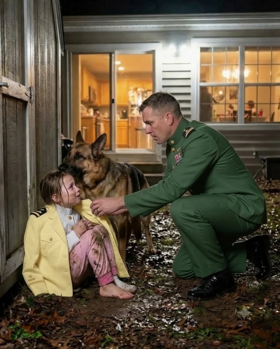 I Found My 5-Year-Old Sleeping in the Mud with the Dog While My Wife Partied Inside. "Mommy Said You D/i/e/d in the Sand," She Whispered, Terrified. My Bl/o/od Turned to Ice. I Wrapped Her in My Jacket, Walked to the Back Door, and Kicked It Open to Show My "Widow" Just How Alive I W@s...**