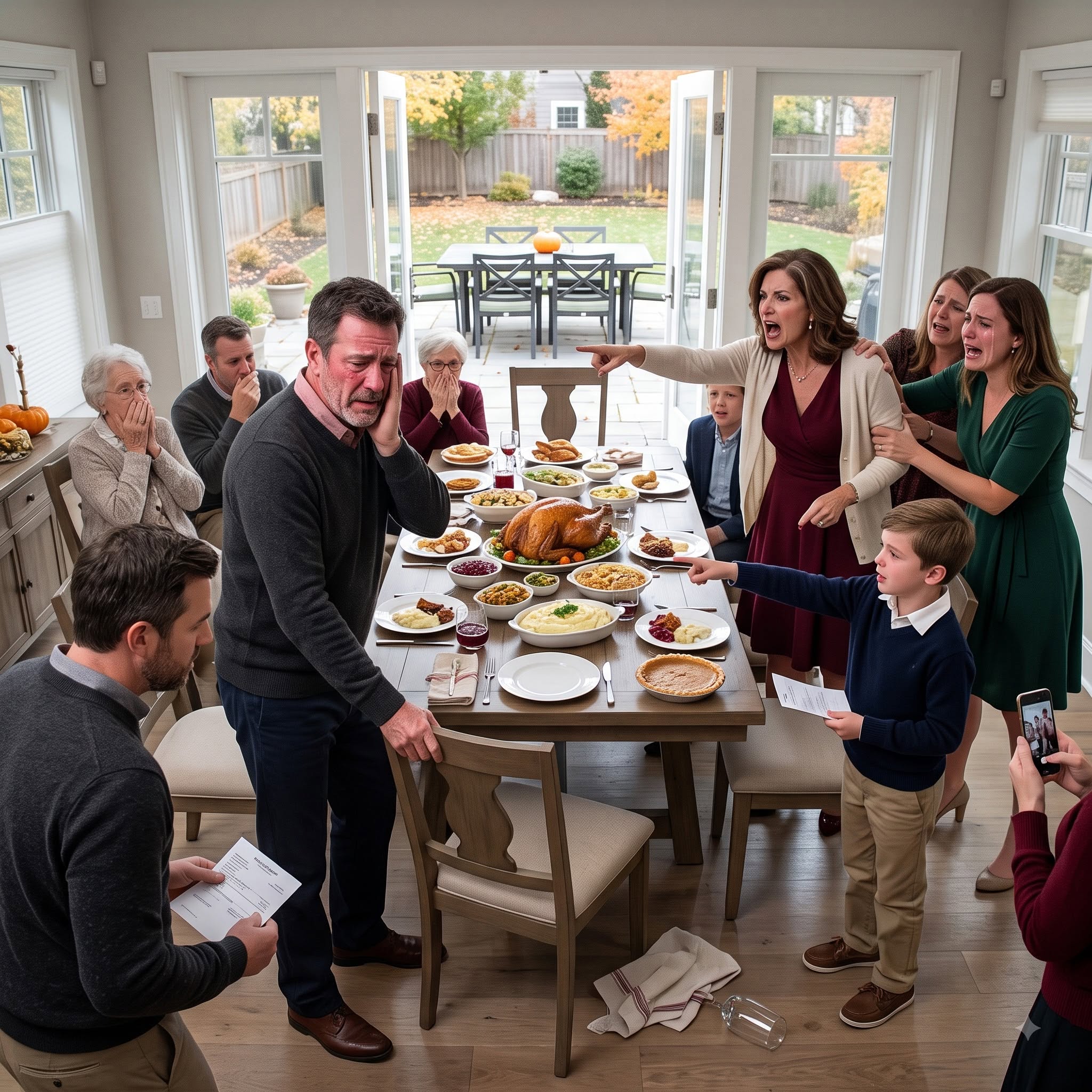 I only asked to sit beside my grandson at Thanksgiving