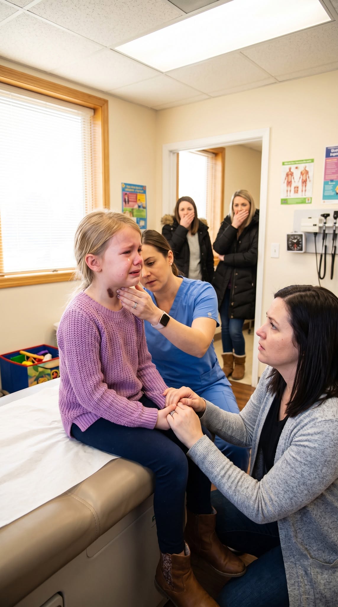 The school nurse thought my daughter was pretending when she came in complaining that swall0:wing hurt. I wanted to believe it was nothing serious..