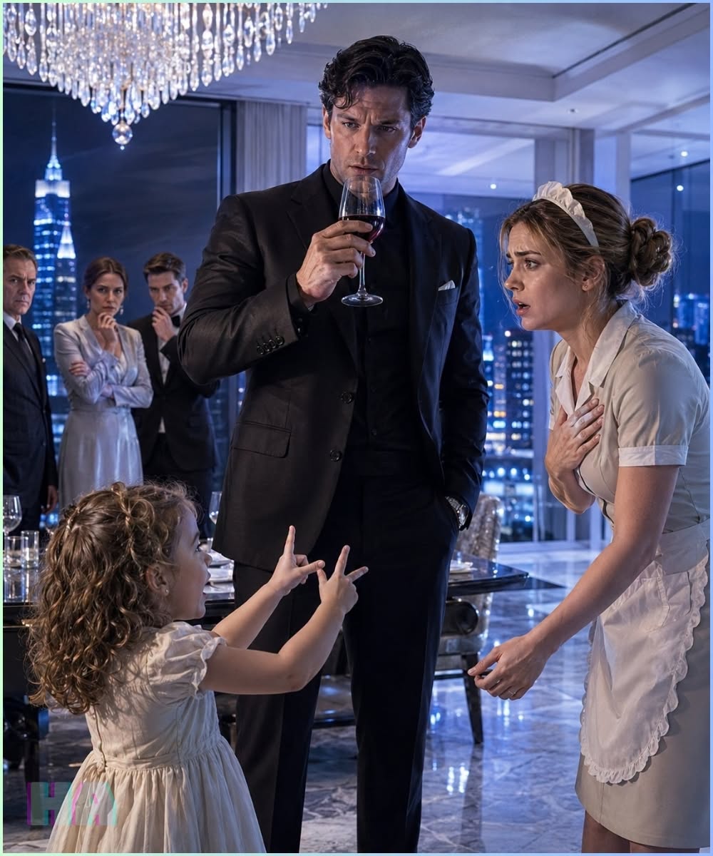The Mafia Boss Raised the Poisoned Wine to His Lips Until the Maid’s Deaf Toddler Signed What His Own Family Had Hidden