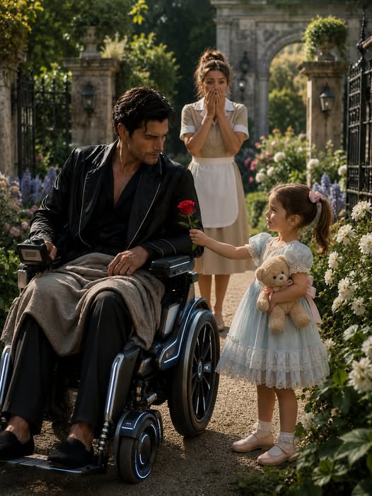 The Paralyzed Mafia Boss Had Accepted He’d Never Walk Again After Ninety-Nine Doctors Failed Him—Then the Maid’s Little Girl Sneaked Into His Forbidden Garden… and his dead legs suddenly moved.