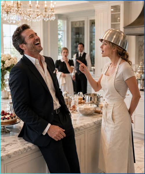 No One Had Heard the Millionaire Laugh in Seven Years Until the New Cook Put a Mixing Bowl on Her Head and Told Him the Truth