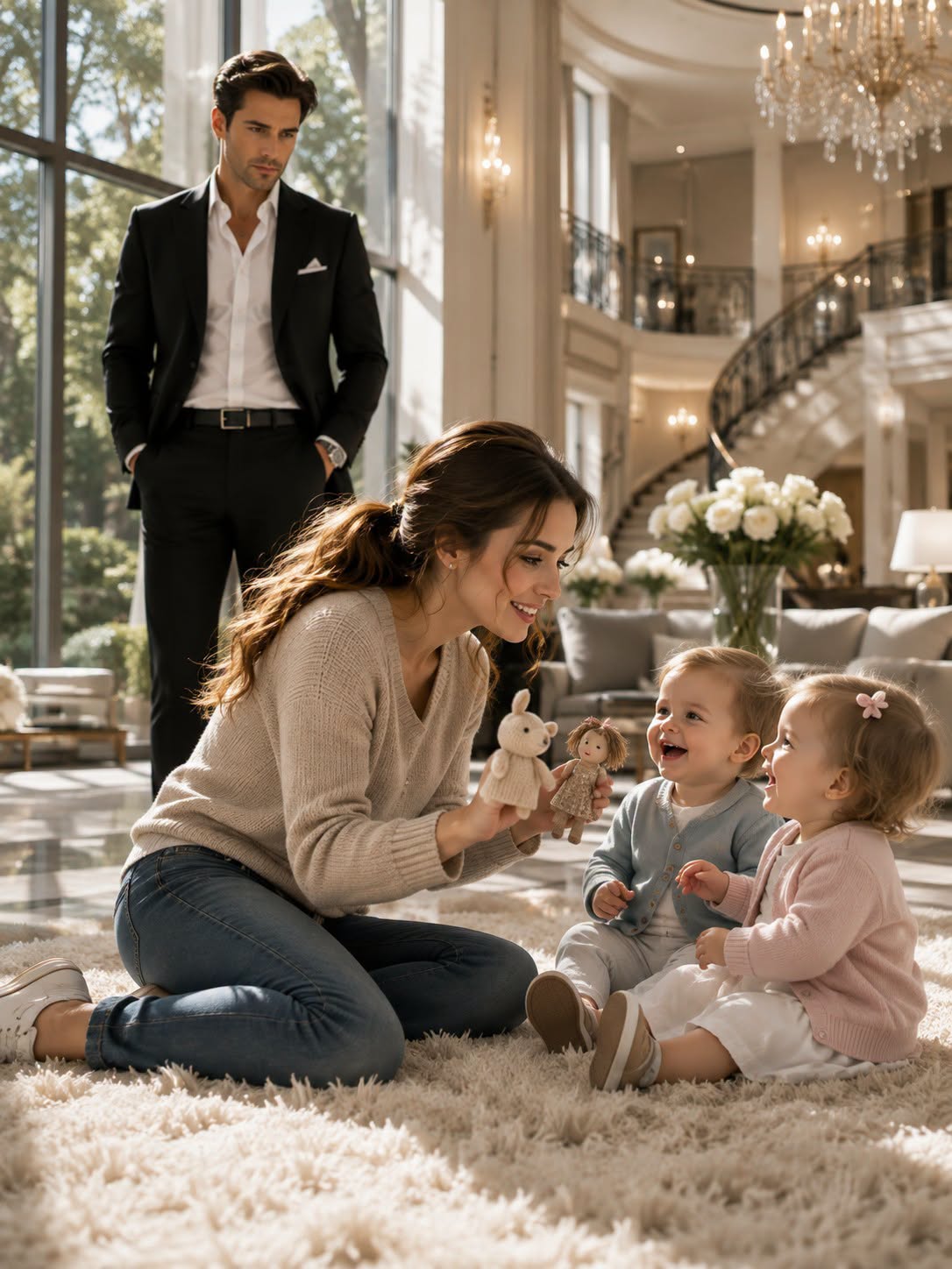 A Millionaire's Twins Wouldn't Stop Crying—Then a Poor Girl Did the Impossible...