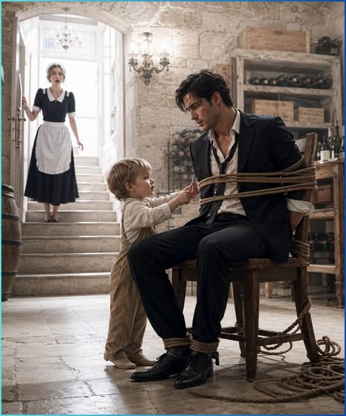 The Maid’s Toddler Found the Crime Boss Chained Beneath His Own Mansion, and One Broken Pink Scissor Exposed the Man Who Planned to Take Everything