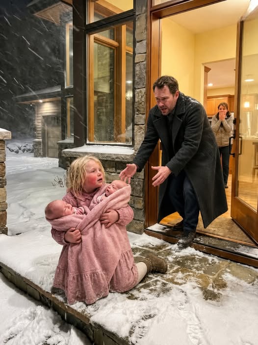 Omg1 A five-year-old girl carried two babies through a blizzard, and when her millionaire uncle opened the door, the bracelet in her frozen hand destroyed every lie he had believed for seven years