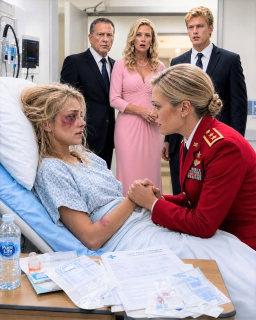 I RACED to a hospital in my Army dress uniform to comfort my injured daughter. I found her bruised and trembling. The family smiled. "Your rank doesn't scare us." They never knew silence was coming.