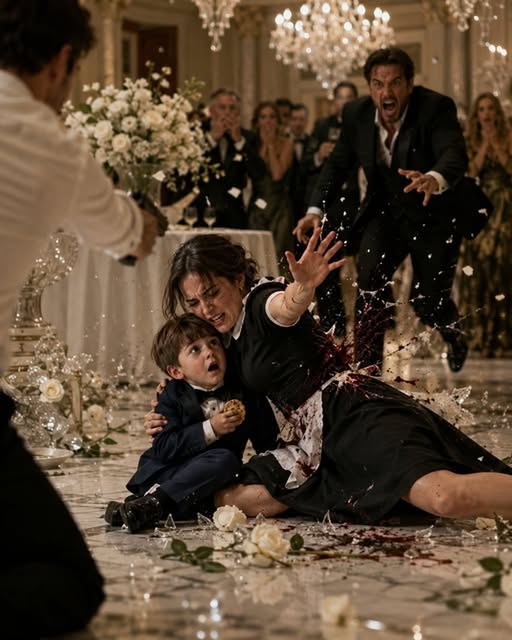 Three bullets tore into me because I threw myself over the six-year-old heir to New York’s most feared billionaire crime family. Dominic Mercer watched me collapse while protecting his son—but as blood filled my mouth, someone across the ballroom whispered the real name I had spent eight years burying. That was when I realized the gunman might not have come only for Caleb.