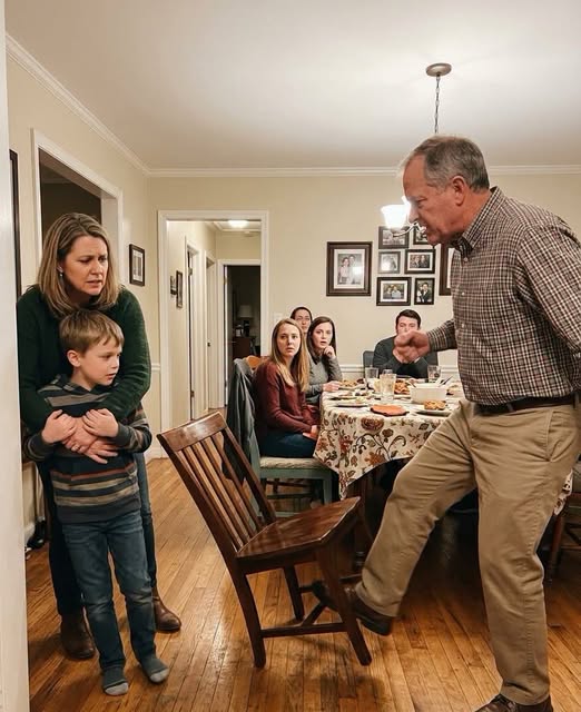 My parents turned Thanksgiving into a public attack because I refused to cover my sister Natalie’s $5,000 luxury rent. My father grabbed me by the throat, kicked my eight-year-old son when he tried to save me, my mother slapped my daughter, and the same relatives who called us ‘family’ sat there laughing while my children learned exactly how cruel blood can be.