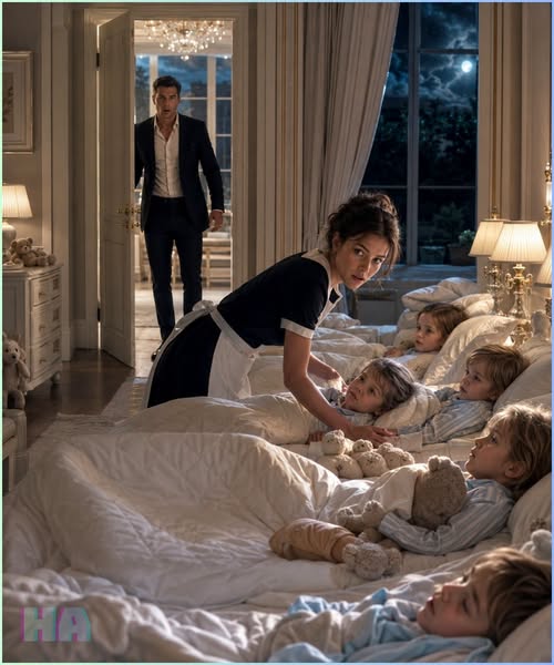 The Billionaire Thought His Quadruplets Were Sick Until He Caught the Maid Whispering Their Dead Mother’s Name at 2 A.M. and Everything Changed